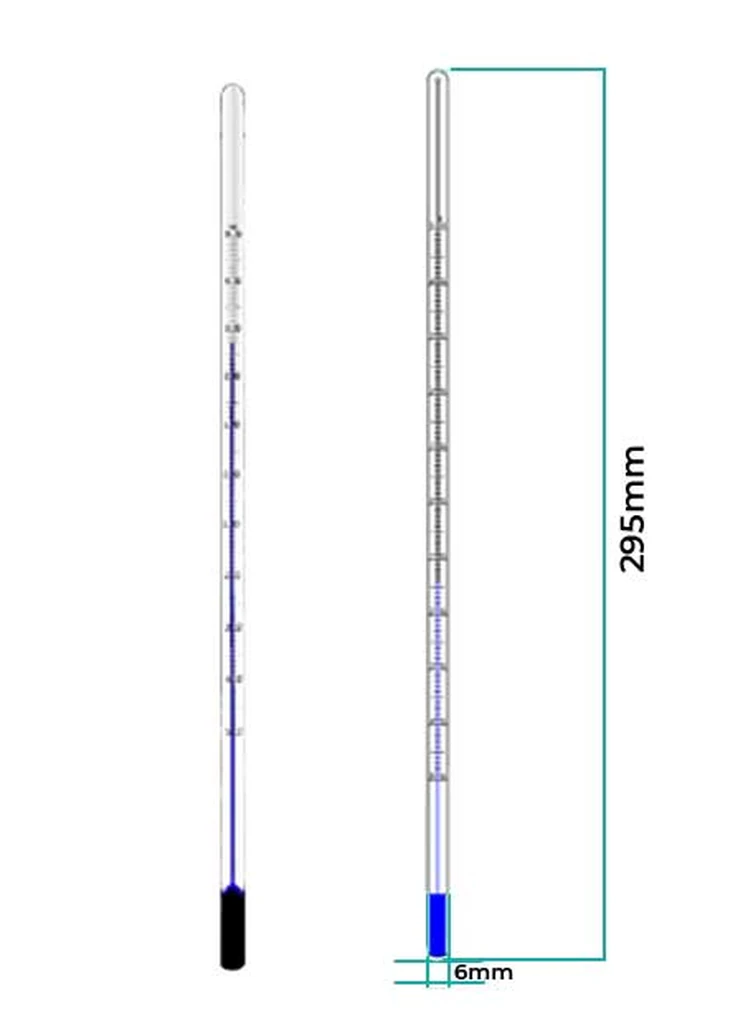 AgroCoba Categoría- TERMOMETRO DE VIDRIO RANGO (0° C a 200° C)